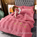 King size Quilted quilt cover set ruler